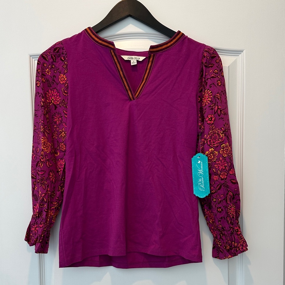 The Pioneer Woman Magenta Floral Blouse